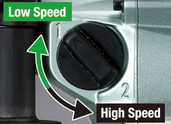 Useful high/low gear shift dial