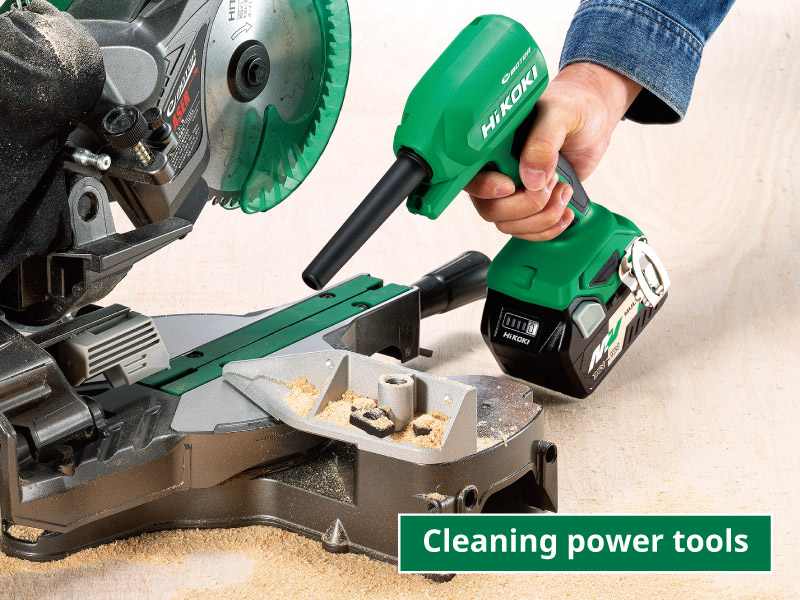Cleaning power tools