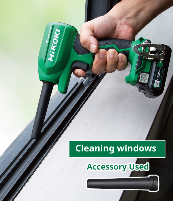 Cleaning windows (Accessory Used)