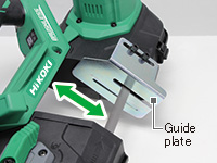 Guide plate protrusion adjustment