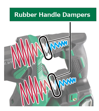 Image of rubber handle dampers