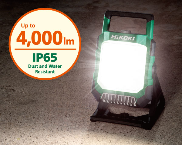 Up to 4,000lm / IP65 Dust and Water Resistant