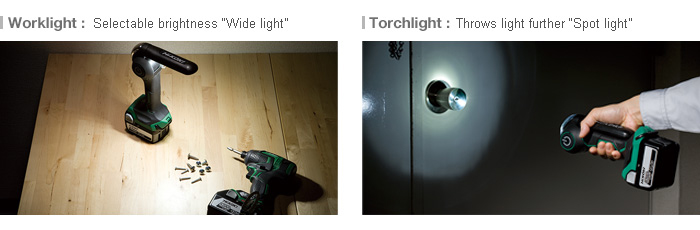 HiKOKI UB18DJL 14.4-18v 2-Mode LED Worklight Torch Body Only 